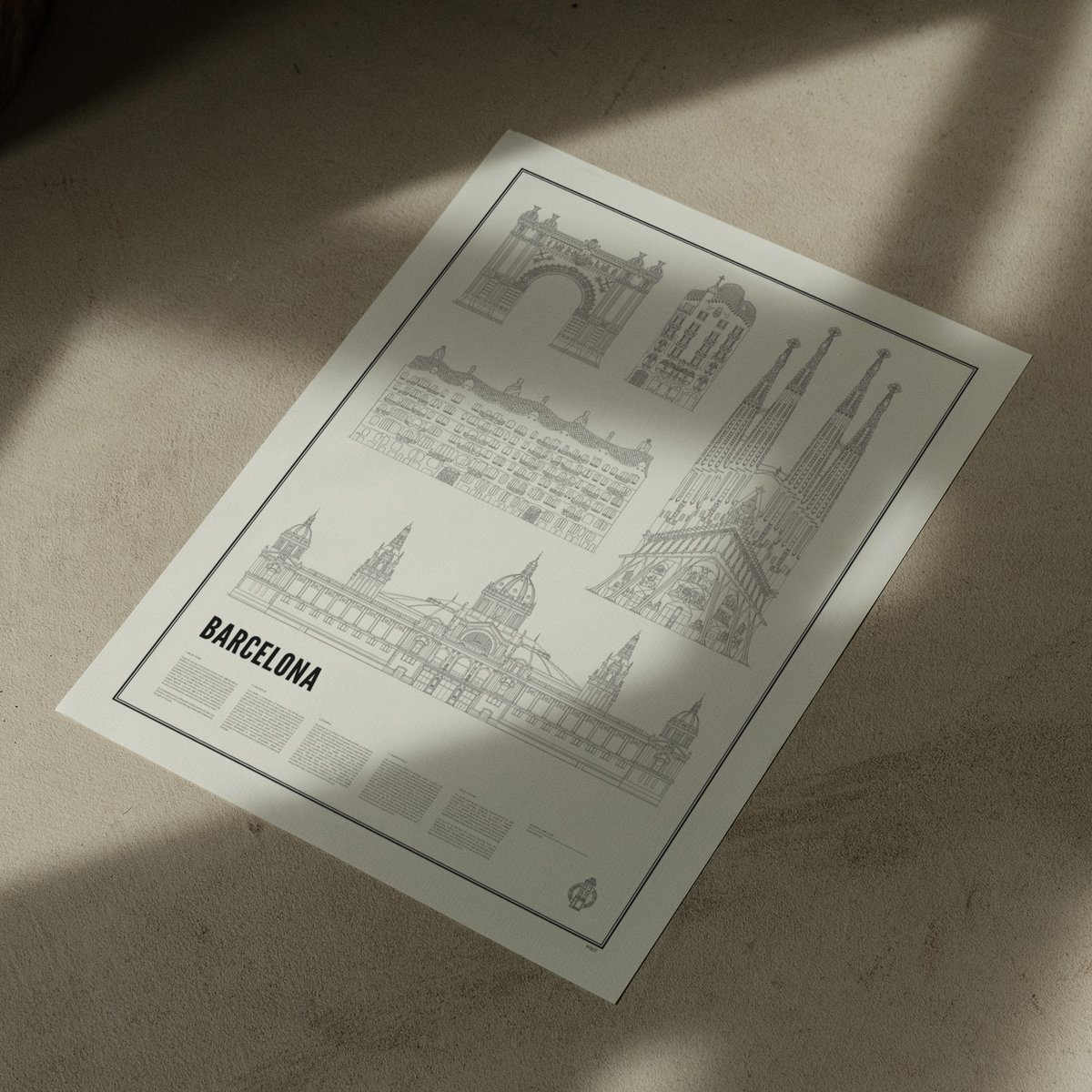 Poster van Iconics of Barcelona | WIJCK. 